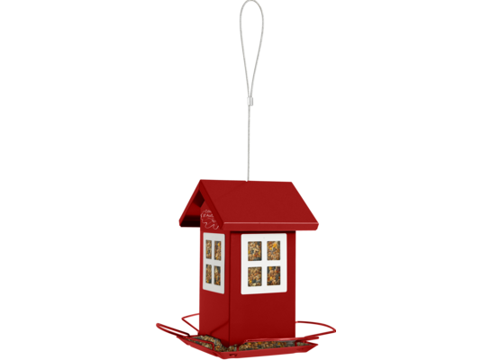 Karmnik Domek z 4 oknami czerwony ZOLUX