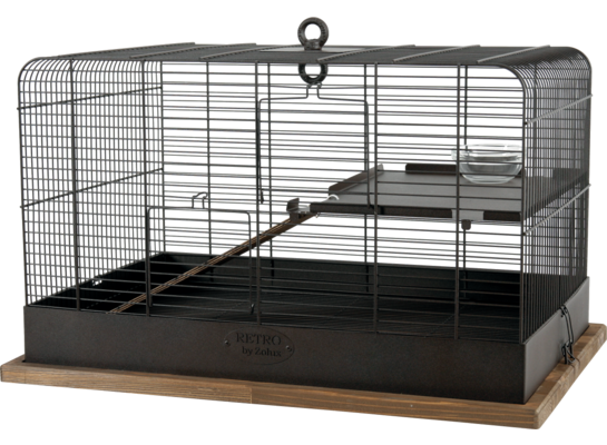 Klatka Retro Fernand dla gryzoni 35 x 35 x 55 cm czarny ZOLUX