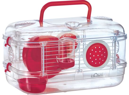 Klatka MINI RodyLounge czerwony ZOLUX