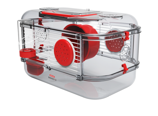 Klatka RODY3 MINI czerwony ZOLUX