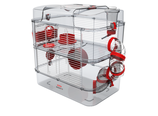 Klatka RODY3 DUO czerwony ZOLUX