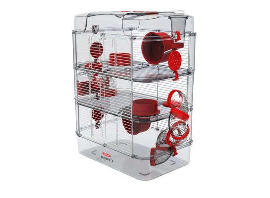 Klatka RODY3 TRIO czerwony ZOLUX