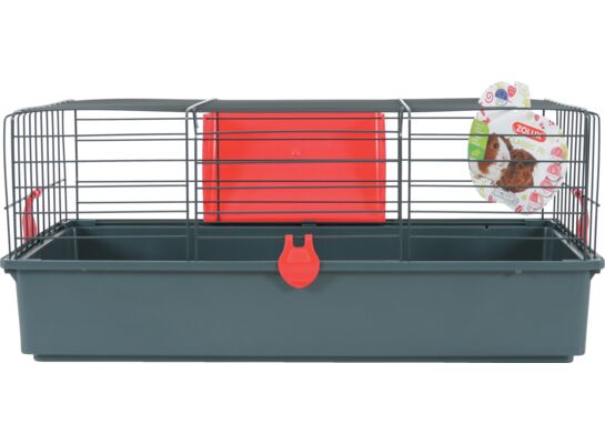 Klatka CLASSIC 70 cm szary/czerwony ZOLUX