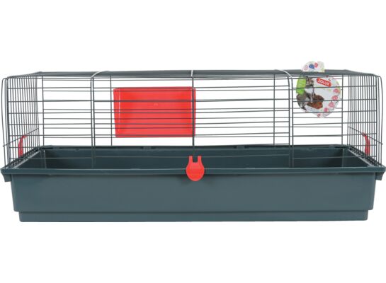 Klatka CLASSIC 100 cm szary/czerwony ZOLUX