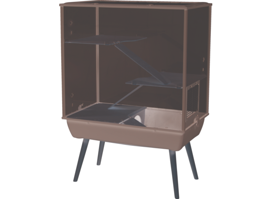 Klatka Nevo Royale duże gryzonie H80 szary ZOLUX