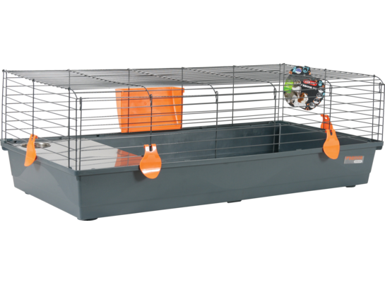 Klatka INDOOR 120 cm szary/pomarańczowy ZOLUX