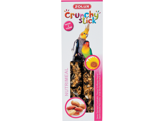 Pokarm dla dużych papug słonecznik/orzech ziemny CRUNCHY STICK 115 g ZOLUX
