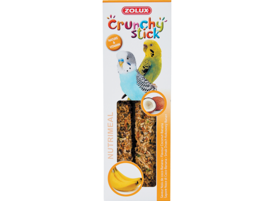 Pokarm dla papug mała orzech kokosowy/banan CRUNCHY STICK 85 g ZOLUX