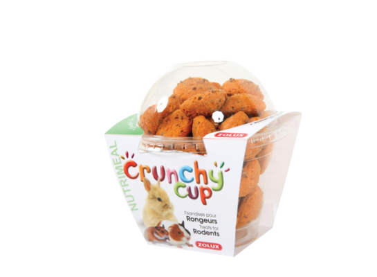 Przysmaki dla gryzonia CRUNCHY CUP CANDY marchewka/siemię lniane 200 g ZOLUX