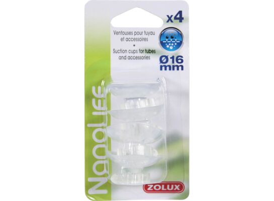 Przyssawki średnie do rurek i akcesoriów średnica 16 mm 4 sztuki ZOLUX
