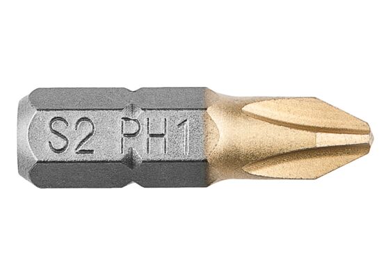 Końcówka wkrętakowa PH1 x 25 mm, 2 sztuki GRAPHITE