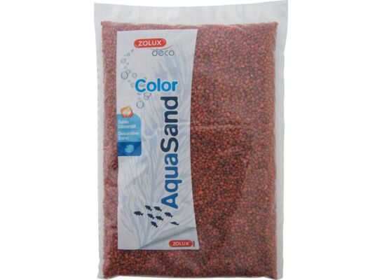 Podłoże akwariowe Aquasand Color czerwień baskijska 1 kg ZOLUX