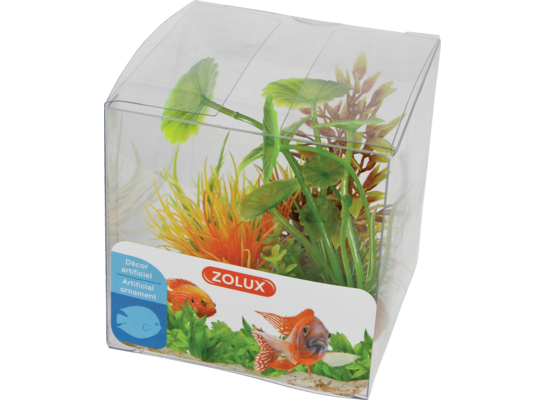 Dekoracje roślinne mix x 4 sztuki zestaw 3 ZOLUX