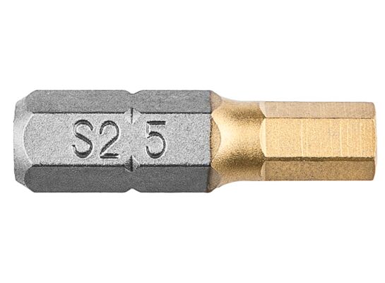 Końcówka wkrętakowa HEX5,0 x 25 mm, 2 sztuki GRAPHITE