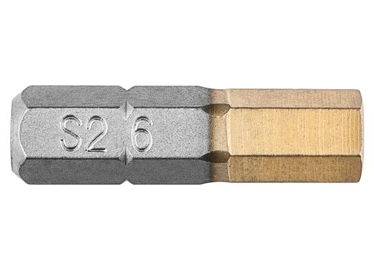 Końcówka wkrętakowa HEX6,0 x 25 mm, 2 sztuki GRAPHITE