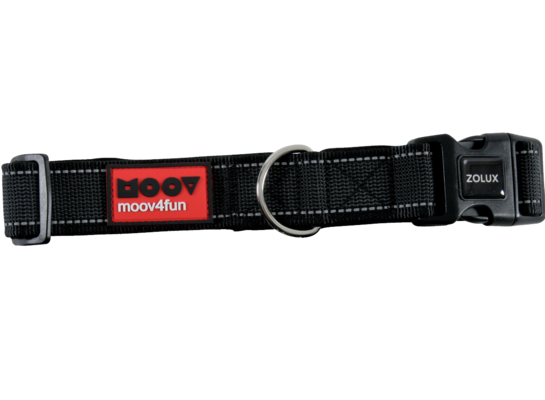 Obroża regulowana MOOV 40 mm czarny ZOLUX