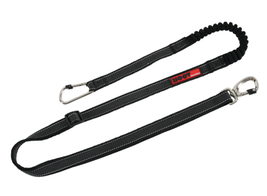 Smycz MOOV do biegania z amortyzatorem, czarny ZOLUX