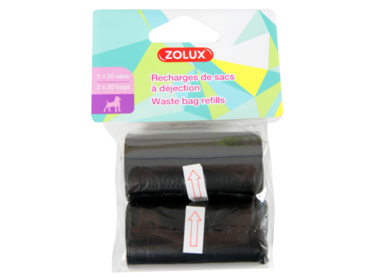 Woreczki na odchody 2 x 20 sztuk ZOLUX