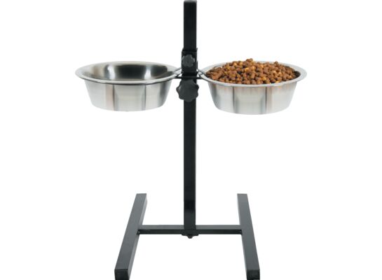 Zestaw 2 miski 21 cm 1,5 l + stojak regulowany ZOLUX