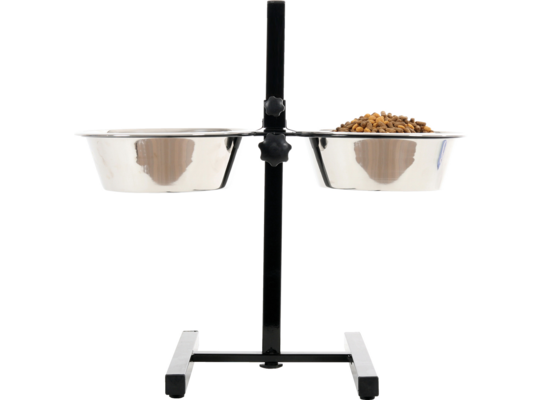 Zestaw 2 miski 24,5 cm 2,75 l + stojak regulowany ZOLUX