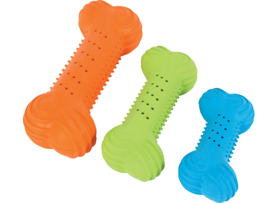 Zabawka kauczukowa kość chrupiąca 17 cm różne kolory ZOLUX