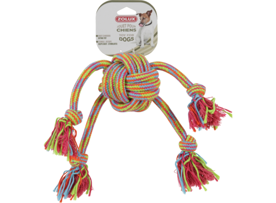 Zabawka sznurowa ośmiornica kolorowa 43 cm ZOLUX
