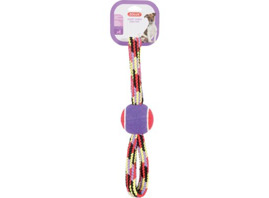 Zabawka ze sznura z piłką tenisową, ósemka 36 cm ZOLUX