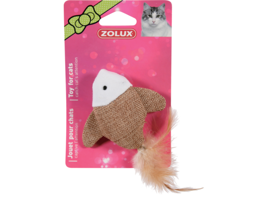 Zabawka dla kota - ryba z piórkiem 7,5 cm ZOLUX