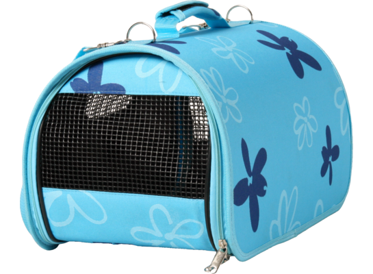 Torba transportowa FLOWER średnia jasnoniebieska, jasnobrązowa ZOLUX