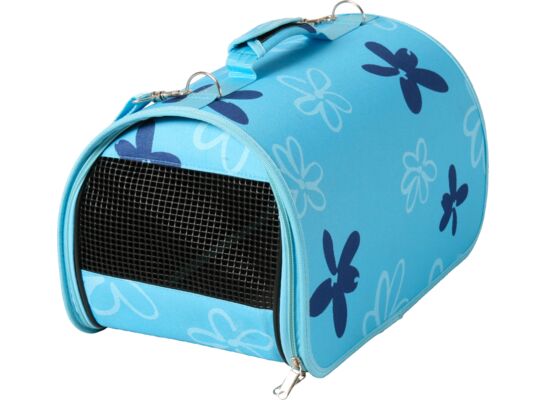 Torba transportowa FLOWER duża niebieska, czarna, petrol, jasnobrązowa ZOLUX