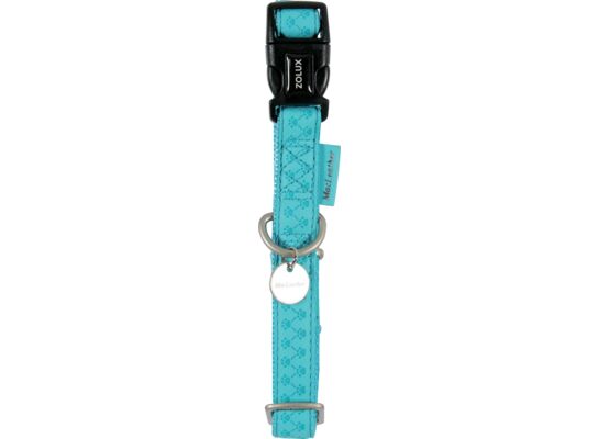 Obroża regulowana Mac Leather 20 mm turkusowy ZOLUX
