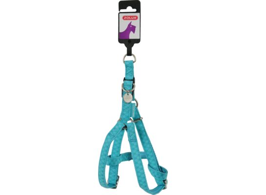 Szelki regulowane Mac Leather 10 mm turkusowy ZOLUX