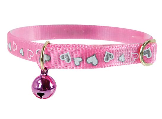 Obroża odblaskowa "Serce" 30cm – różowy ZOLUX