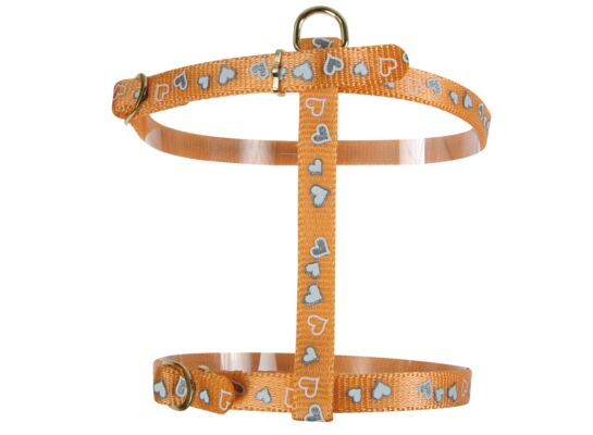 Szelki odblaskowe "Serce" – pomarańczowy ZOLUX