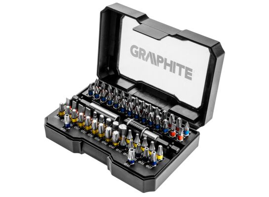 Zestaw bitów, 60 sztuk GRAPHITE