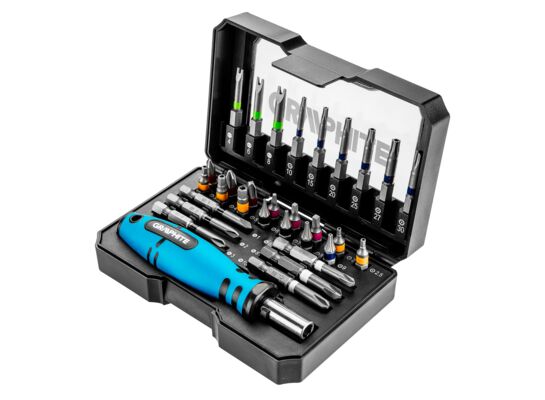 Zestaw bitów, 31 sztuk GRAPHITE