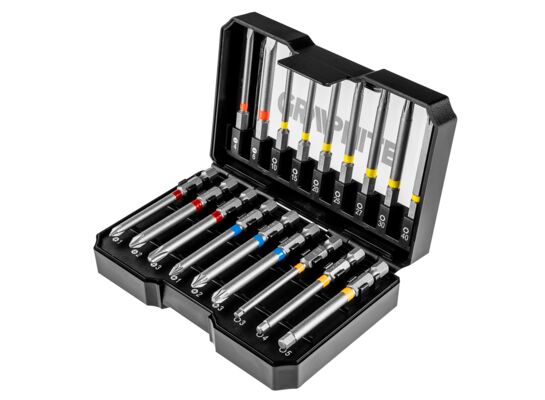 Zestaw bitów, 18 sztuk GRAPHITE