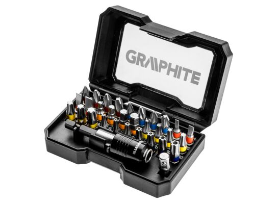 Zestaw bitów, 32 sztuki GRAPHITE