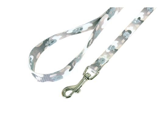 Smycz CAMO 15 mm/1,2 m szary ZOLUX