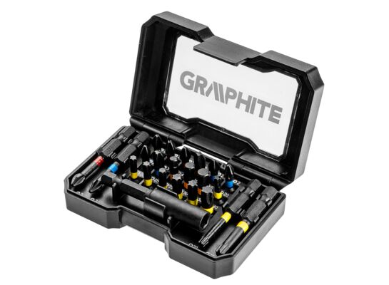 Zestaw bitów, 23 sztuki GRAPHITE