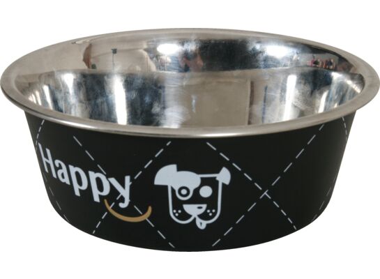 Miska Inox HAPPY 1,5 l czarny ZOLUX