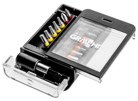 Zestaw bitów, 15 sztuk GRAPHITE