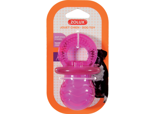 Zabawka TPR POP smoczek 10 cm różowy ZOLUX