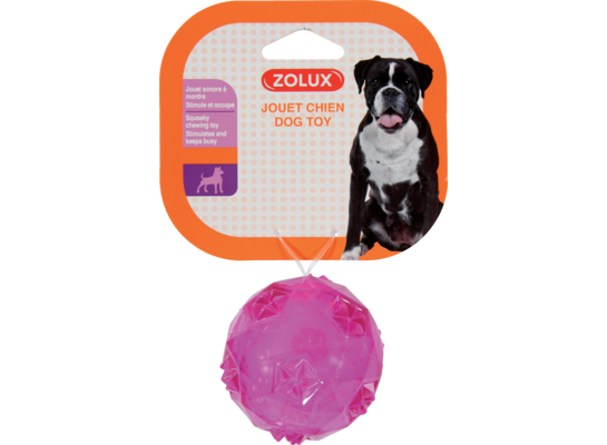 Zabawka TPR POP piłka 6 cm różowy ZOLUX