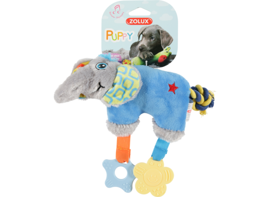 Zabawka pluszowa PUPPY słoń 27,5 x 8 x 20 cm niebieski ZOLUX 