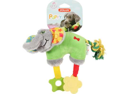 Zabawka pluszowa PUPPY słoń 27,5 x 8 x 20 cm zielony ZOLUX 