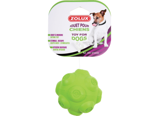 Piłka kauczukowa z dźwiękiem 9,5 cm ZOLUX