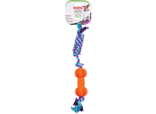 Sztanga kauczukowa ze sznurem 12 cm ZOLUX