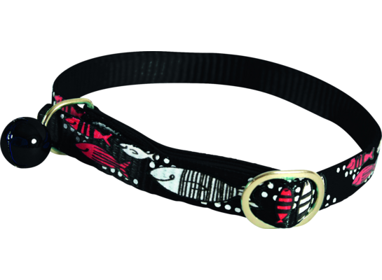 Obroża nylonowa dla kota Sardine 30 cm czarny ZOLUX