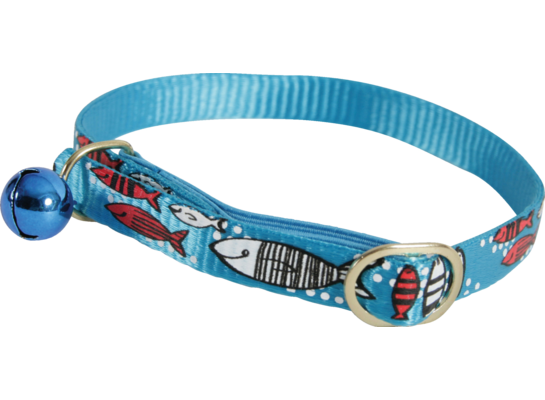 Obroża nylonowa dla kota Sardine 30 cm turkusowy ZOLUX
